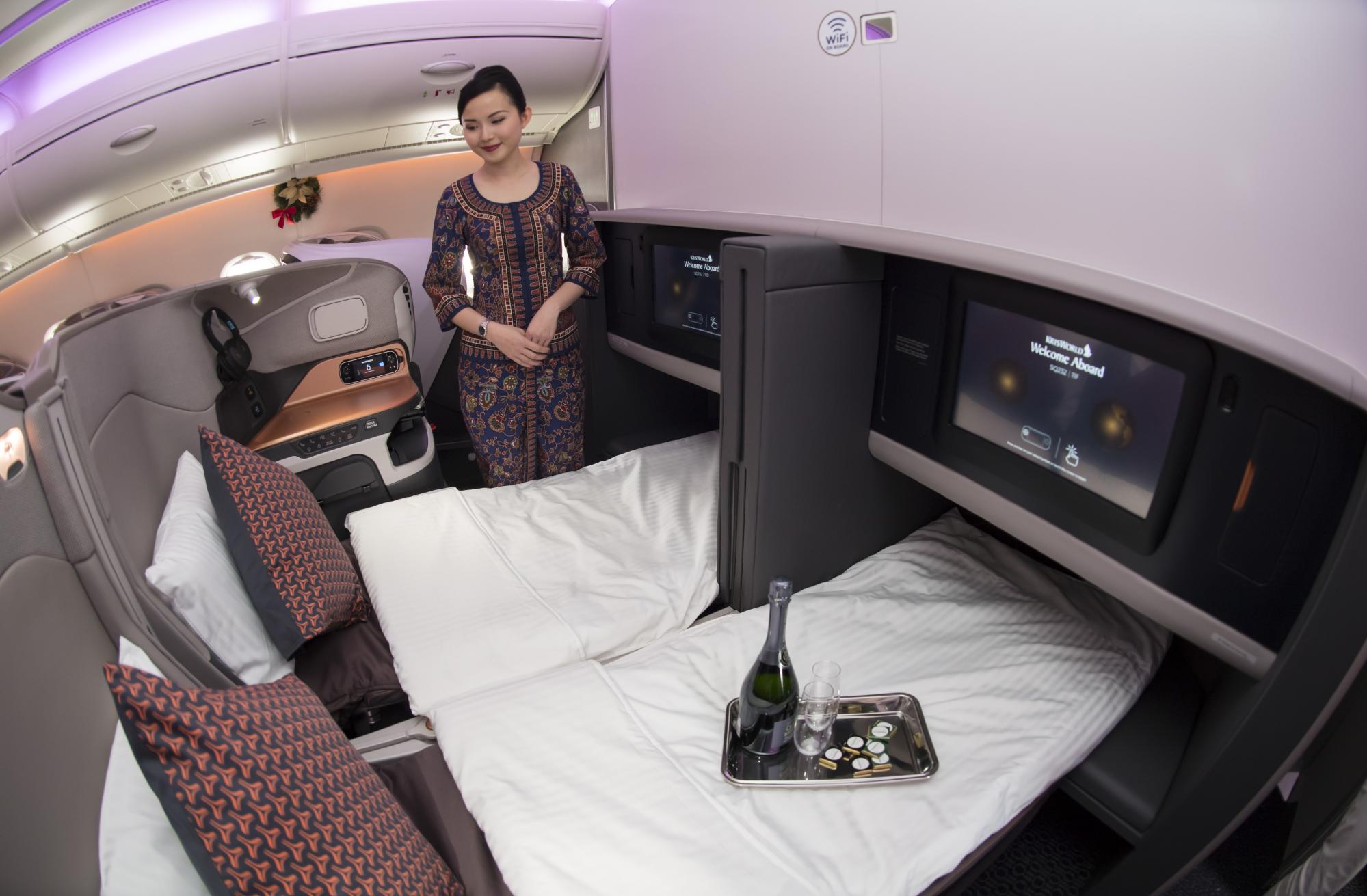 Бизнес класс Singapore Airlines a380